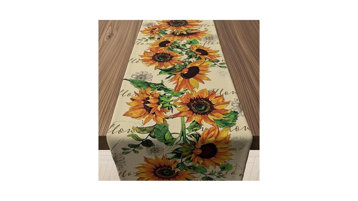Sunflower Summer Decor - Summer Table Runner For Kitchen Dining