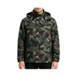 Accnuo Men's Waterproof Rain Jacket Lightweight Raincoat & Windbreaker With