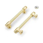Povefonk 10 Pack 5 Inch(128mm) Brushed Brass Kitchen Cabinet Handles