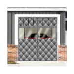 Magnetic Thermal Insulated Door Curtain With Detachable Visible Windows, Thicken