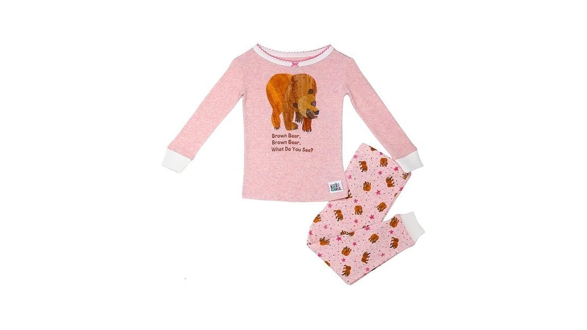 Baby Starters Brown Bear 2-piece Snug Fit Girls Pajamas (cotton,