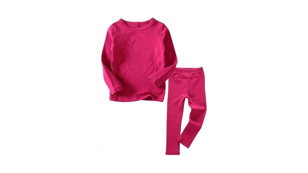 Jwwn Little Girls Long Johns Thermal Underwear Set 2pc Crewneck