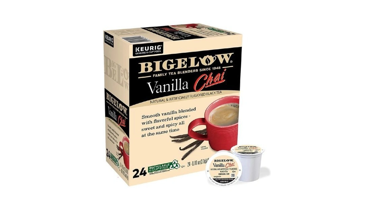 Bigelow Vanilla Chai Black Tea Keurig K-cup Pods, 24 Count