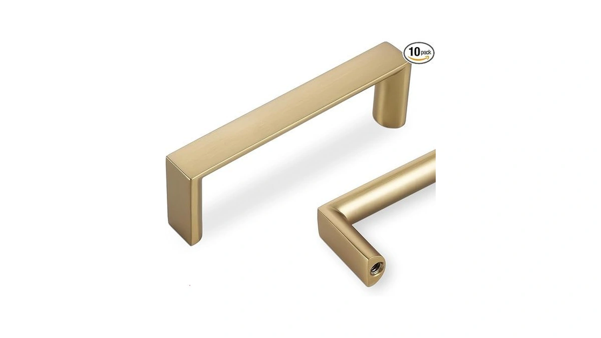 Giyuro 10 Pack 3 Inch(76mm) Cabinet Pulls Champagne Bronze Kitchen