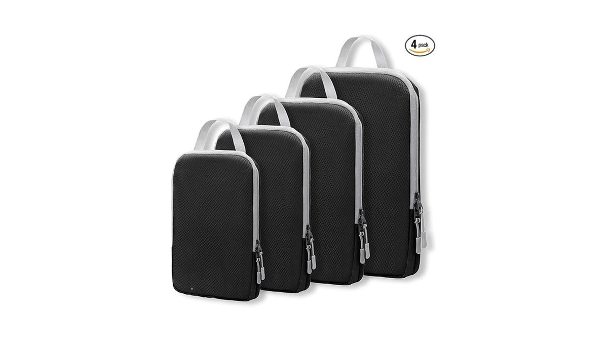 Woomada Compression Packing Cubes For Suitcases Travel Essentials 4 Set