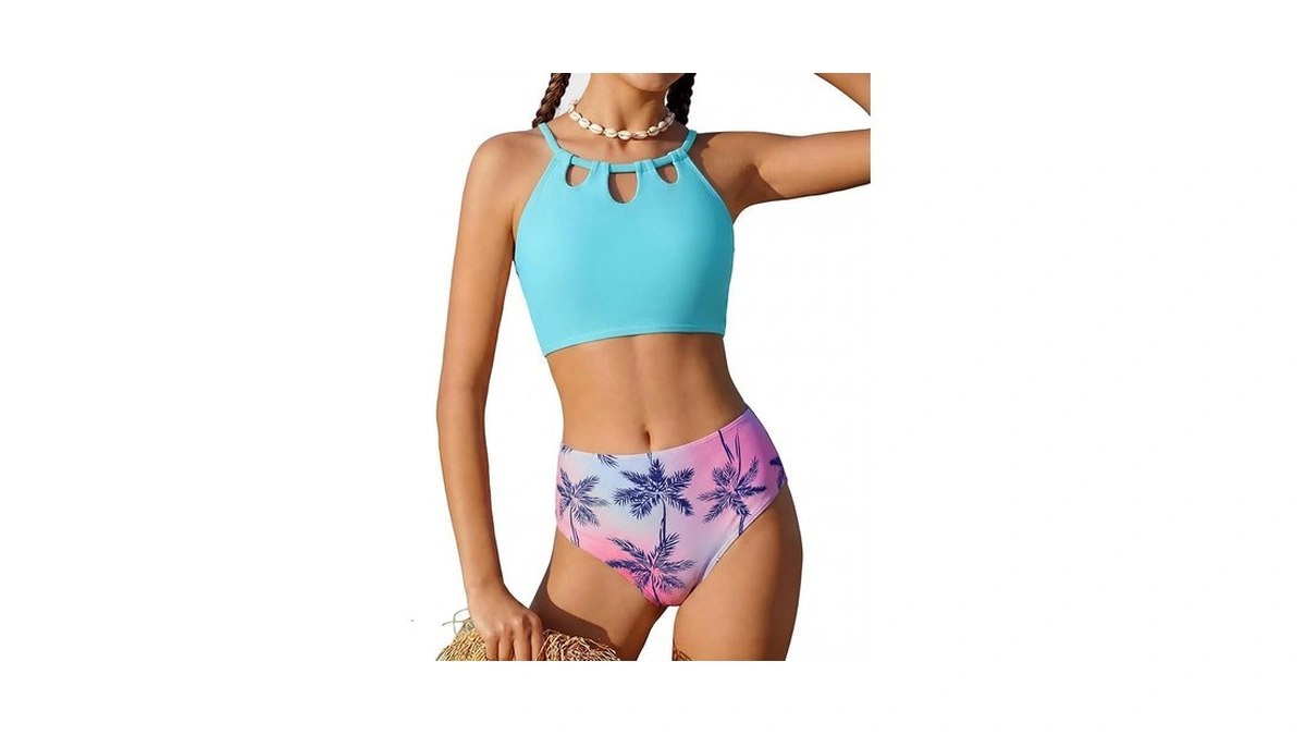 Grace Karin Teen Girls Swimsuits Size 8 Two Piece Bikini