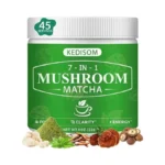 Mushroom Matcha, Adaptogenic Mushroom Blend With 7 Superfood Mushrooms And
