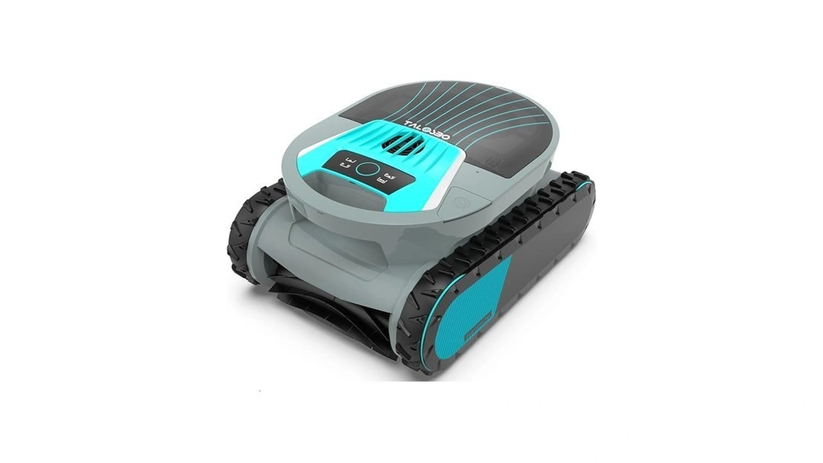 Pleco Pro Robotic Pool Vacuum – 210-min Runtime, Smart Navigation,