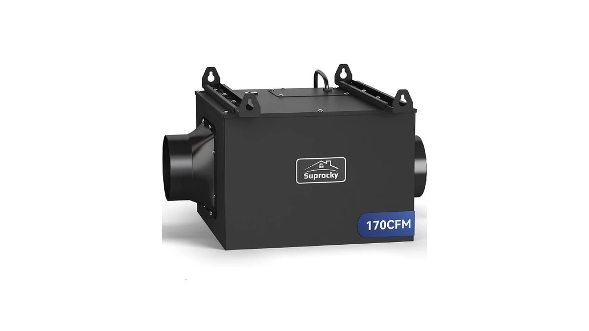 Suprocky Ultra Quiet Bathroom Exhaust Fan, Remote Mount In Line