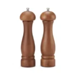 Wooden Salt And Pepper Grinder Set β Sleek, Refillable, 8