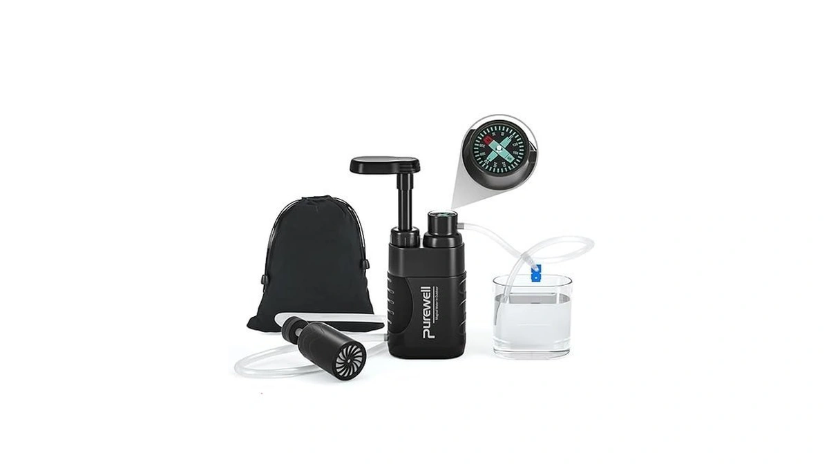 Purewell Water Hand Purifier Pump With Replaceable Carbon 0.01 Micron