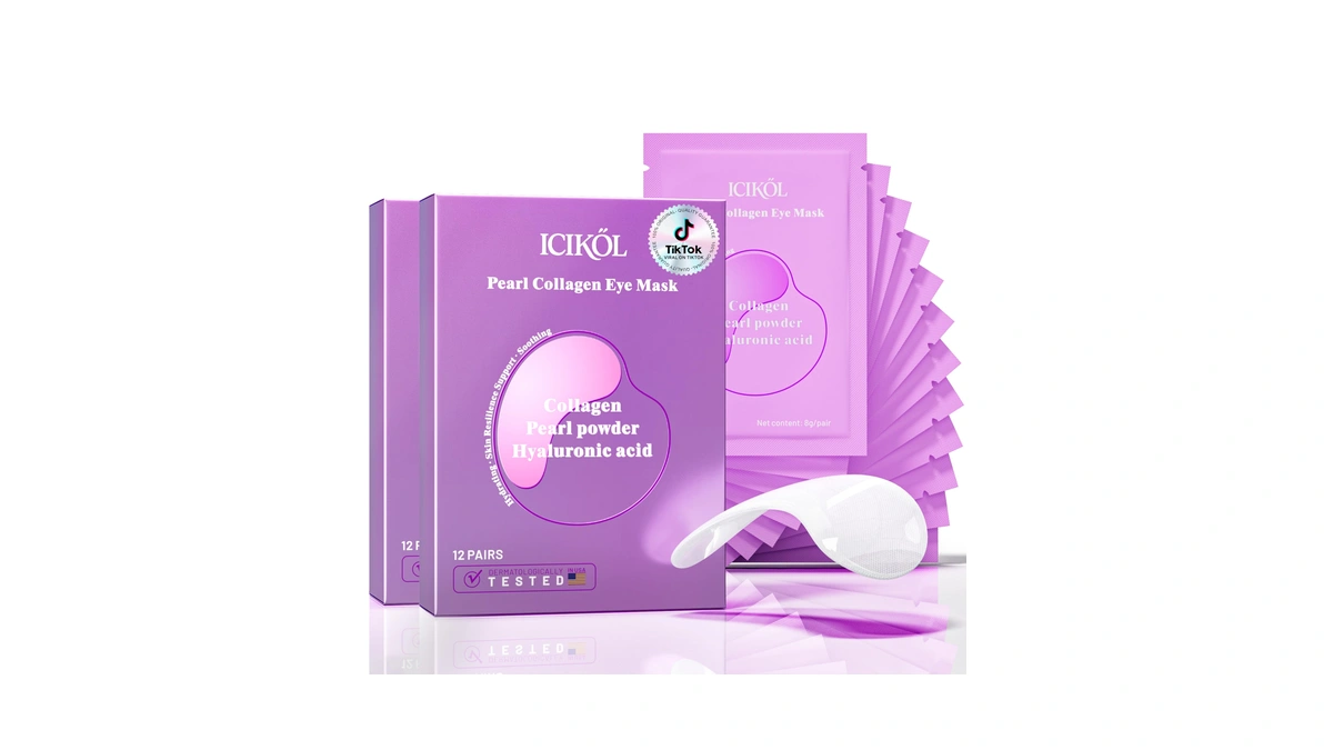 Icikol Hyaluronic Acid Collagen Under Eye Patches, Eye Mask For