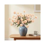 Merri Glow 6pcs Spring Flowers Artificial Fake Flowers Bulbs Silk