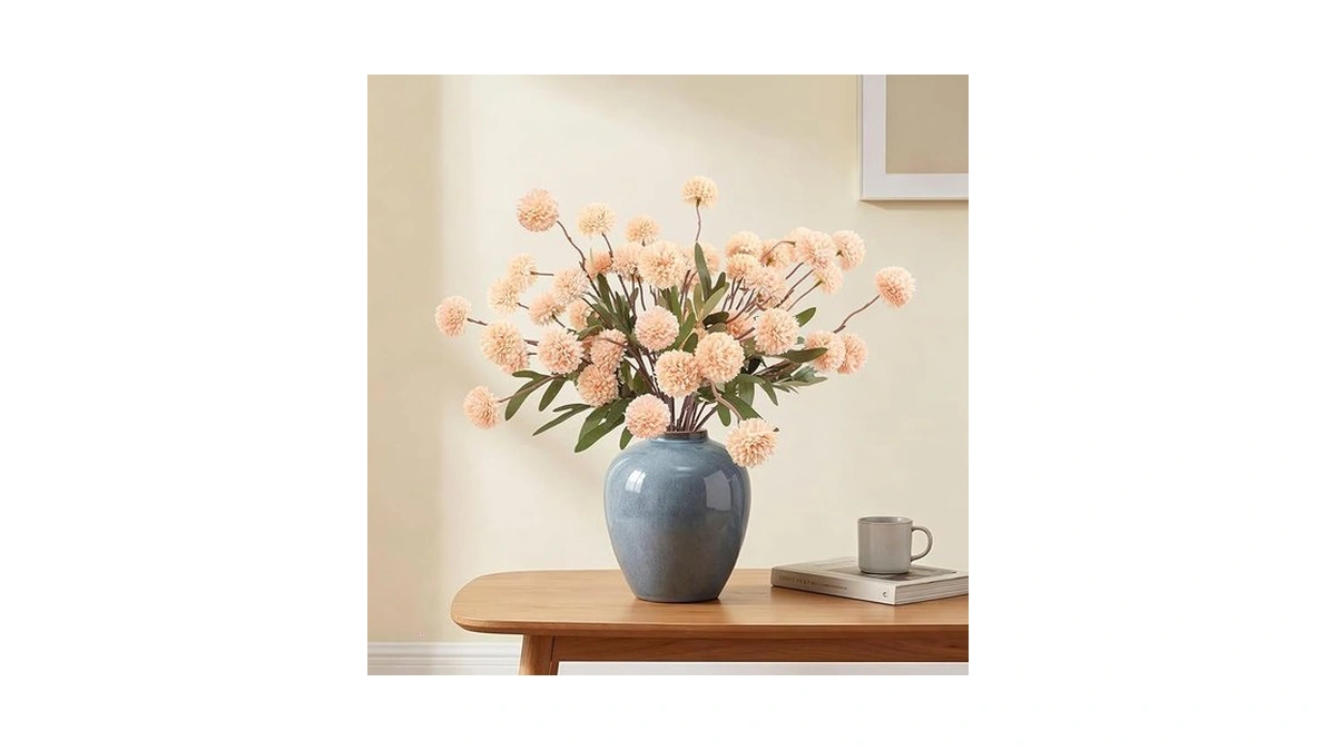 Merri Glow 6pcs Spring Flowers Artificial Fake Flowers Bulbs Silk