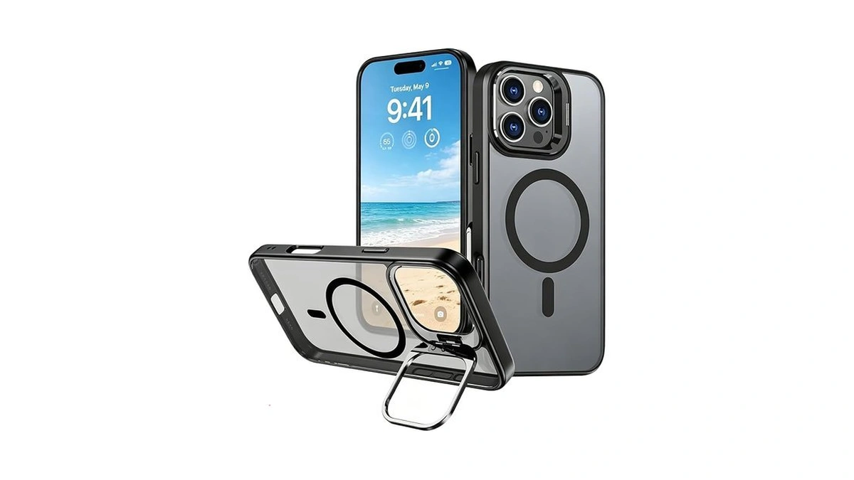 Snz For Iphone 16 Pro Case With Invisible Stand, Compatible