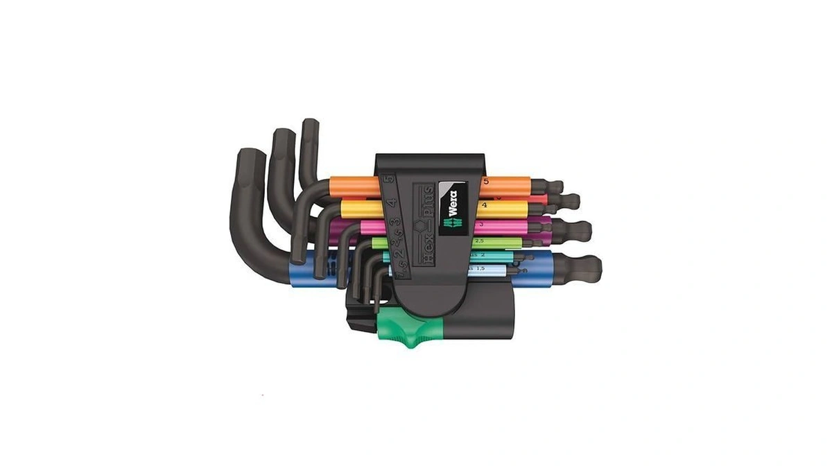 Wera 5133164001 950/9 Hex-plus Multicolour 2 L-key Set, Metric, Blacklaser,