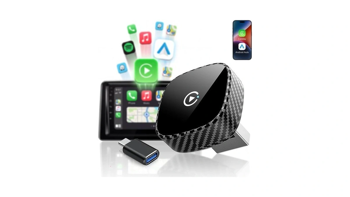 Wireless Carplay Adapter For Apple Iphone & Android Auto 2026