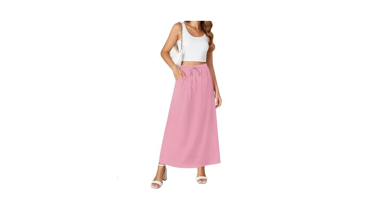 Niloufo Long Skirts For Women Maxi Summer Casual Flowy High