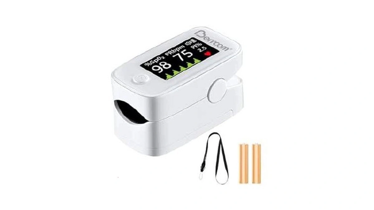 Berrcom Fingertip Pulse Oximeter With Led Display & Multi-parameter Tracking