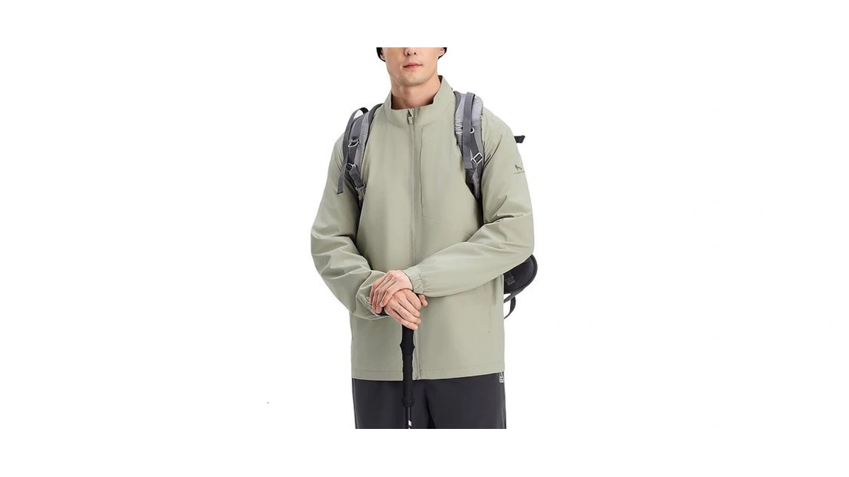 Tyson Wolf Men's Rain Jacket Waterproof Lightweight Rain Shell Raincoat