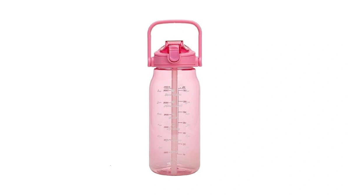 Paris Hilton Motivational Water Bottle With Straw And Leak-proof Flip-top