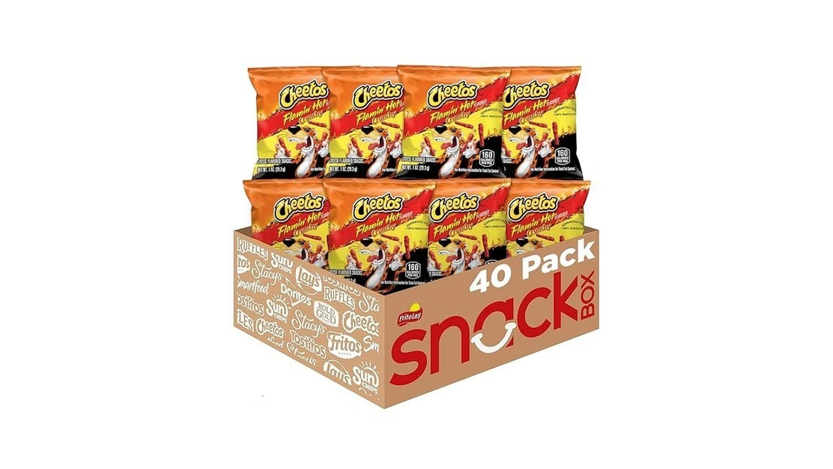 Cheetos Cheese Flavored Snacks, Flamin' Hot Crunchy, 1 Ounce (pack