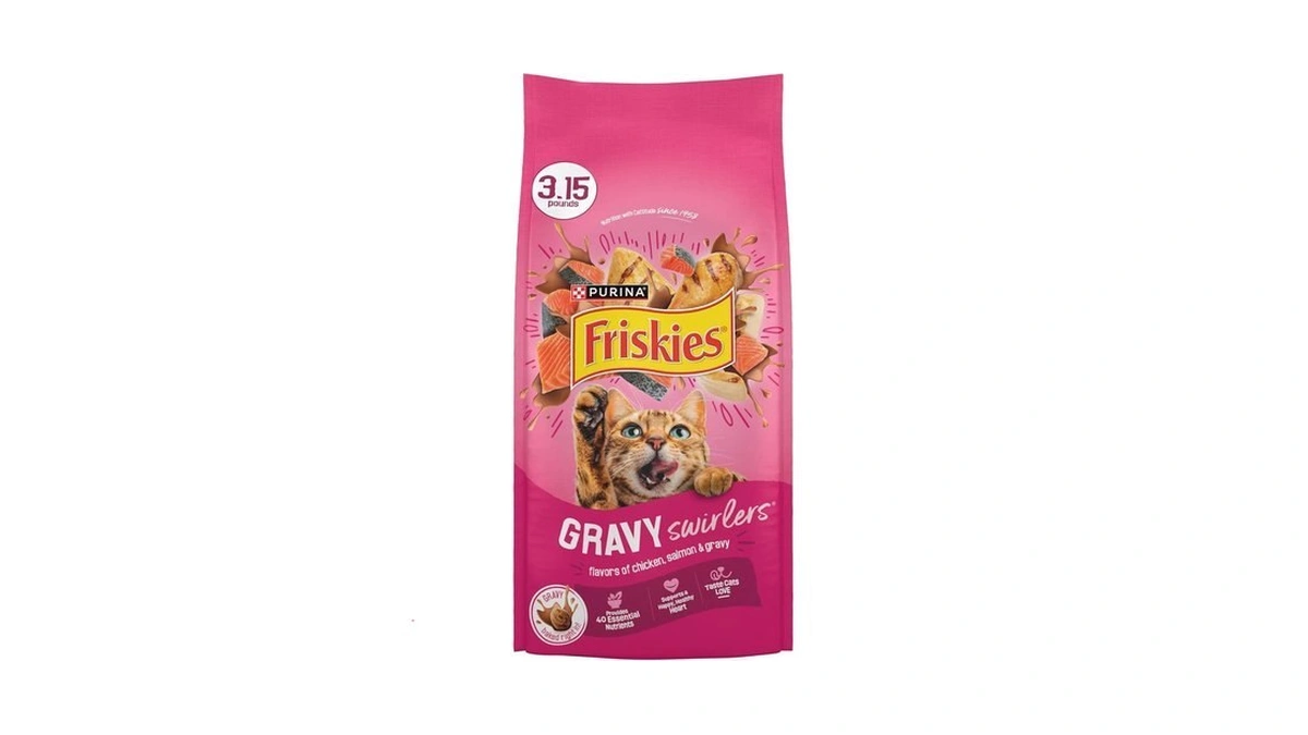 Purina Friskies Gravy Swirlers With Flavors Of Chicken, Salmon And