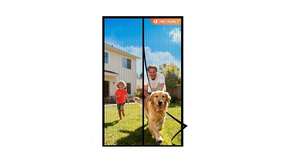 Metaonly Magnetic Screen Door Mesh Fits 36" X 80" Door