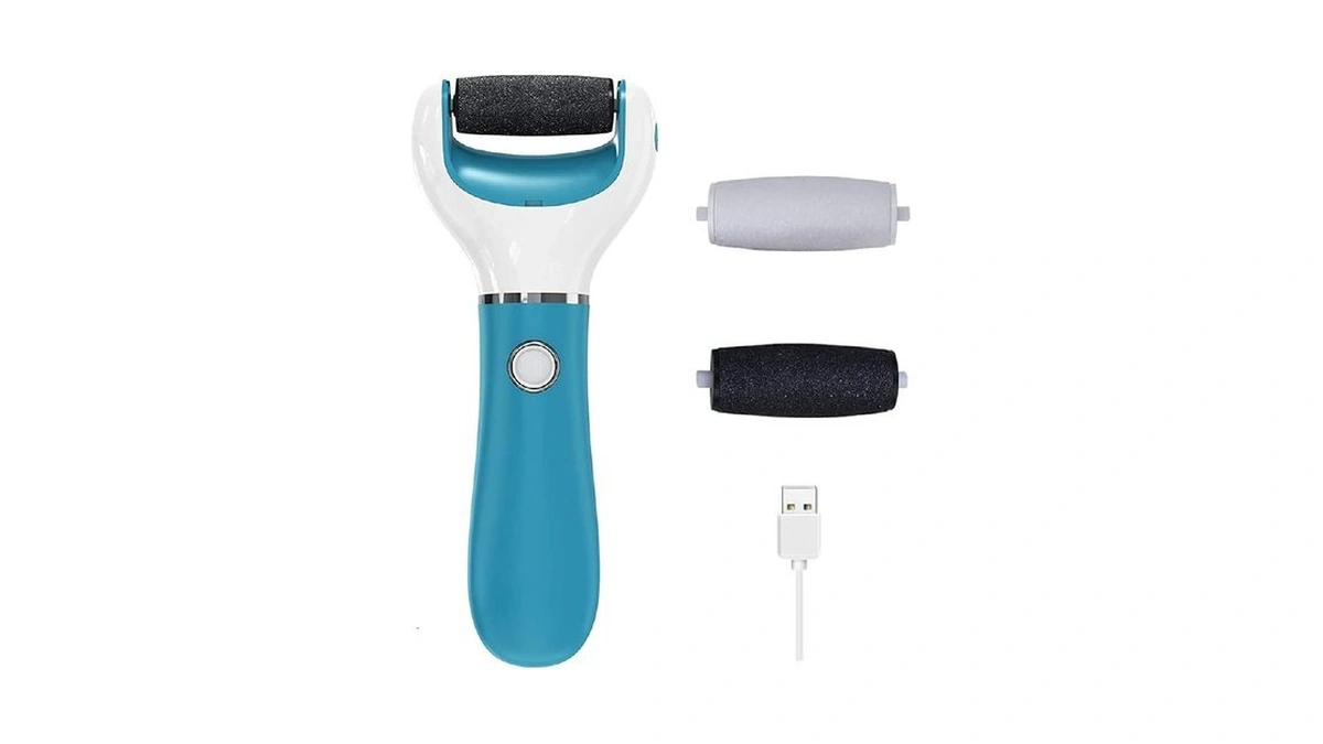 Electric Foot File Callus Remover Professional, 2-speed Rechargeable Pedicure Tool