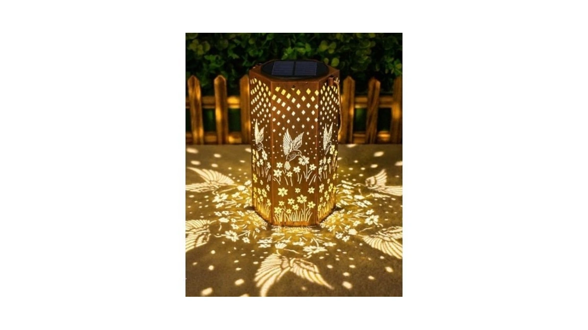 Eandisom Birthday Gifts For Women - Garden Decor Hummingbird Solar