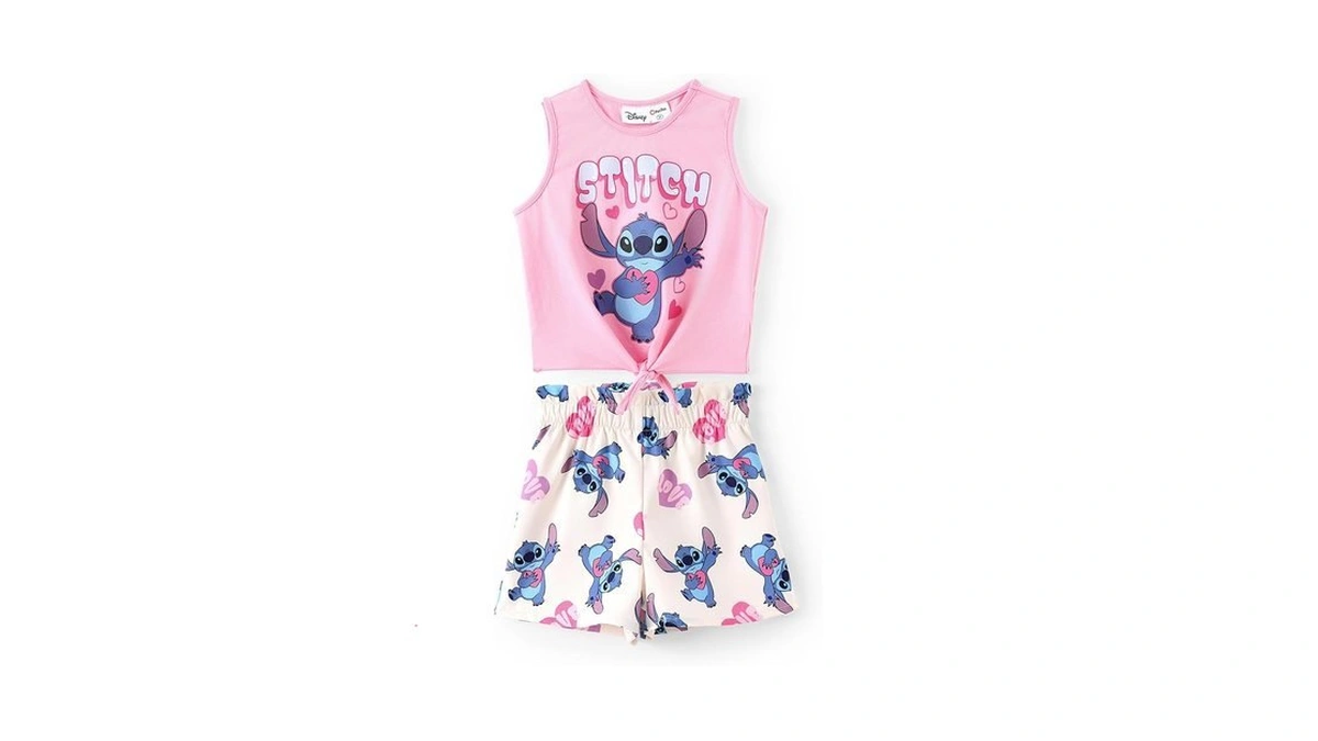 Disney Lilo & Stitch Toddler Girl's 2 Piece Outfits Stitch