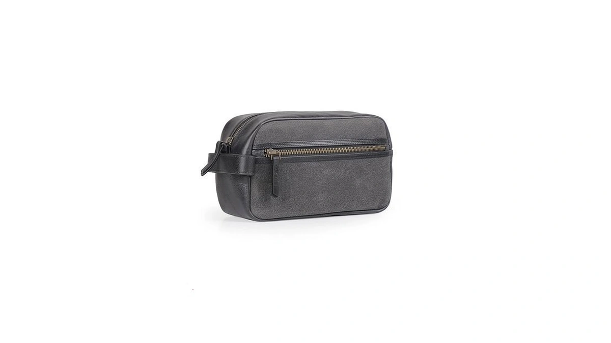 Londo Genuine Leather Travel Toiletry Bag – Makeup, Shaving Organizer,