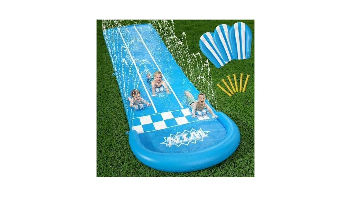 Jasonwell Slip And Water Slide - 20ft Heavy Duty Lawn