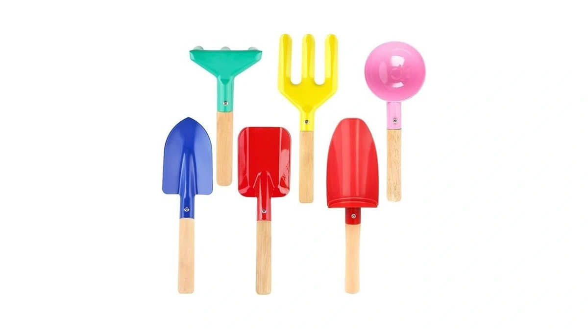 Umuaccan Beach Toys For Kids, 6pcs 8'' Kids Gardening Tools