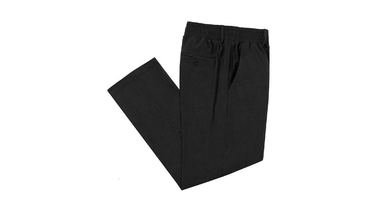 Letaotao Mens Big And Tall Full Elastic Waist Pants Stretch