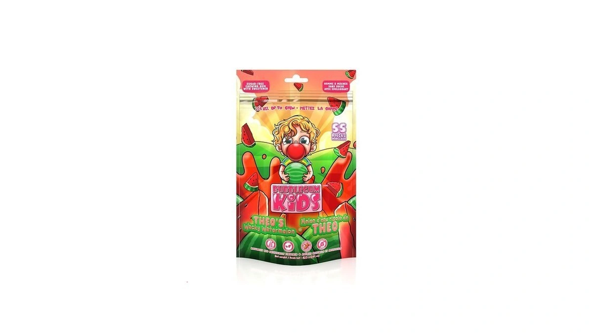 Bubblegum Kids Theo’s Wacky Watermelon Sugar Free Gum | Watermelon