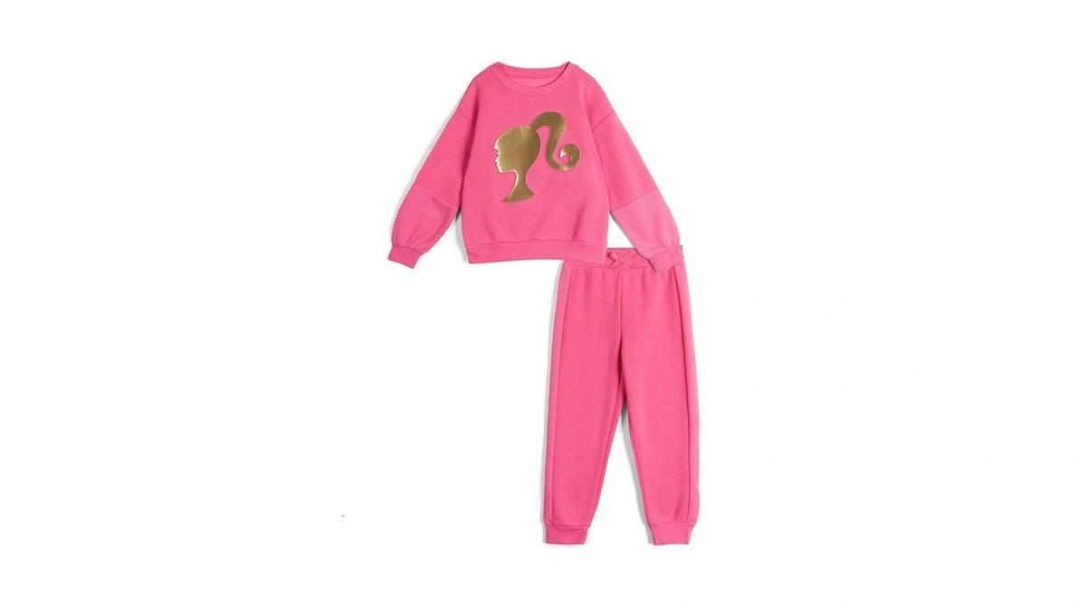 Barbie Toddler Girls Fleece Pullover Sweatshirt And Jogger Pants Outfit
