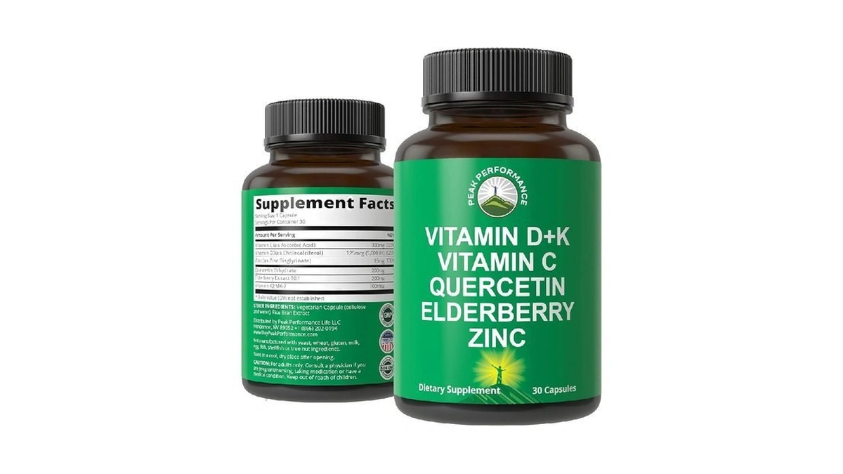 Peak Performance Immune Support Supplement - 6 Top Ingredients Vitamin