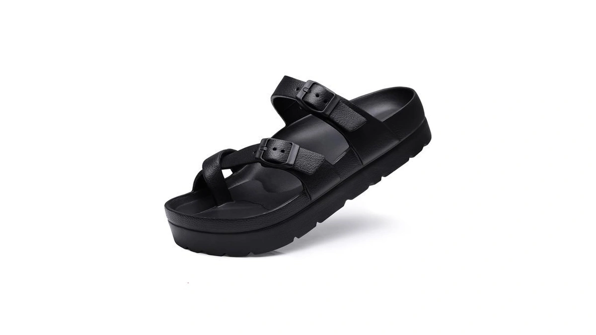 Goosecret Women's Platform Sandals With Arch Support Comfortable Foam Slides