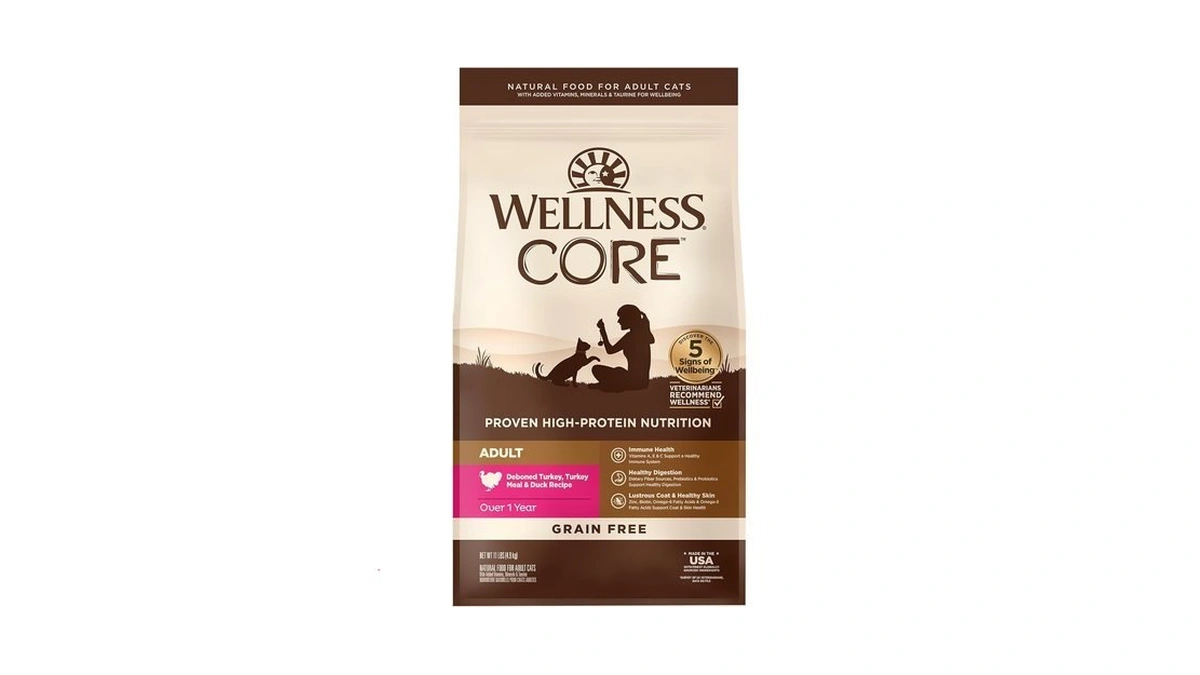 Wellness Core Adult Dry Cat Food, Natural, Grain Free Kibble,