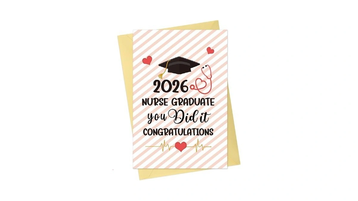 Flyab 2026 Nurse Graduation Card - Medical School Graduation Card