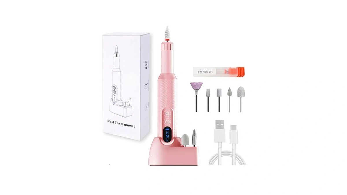 Pinkiou Cordless Electric Nail Drill-20000rpm Professional Efile Nail Machine With