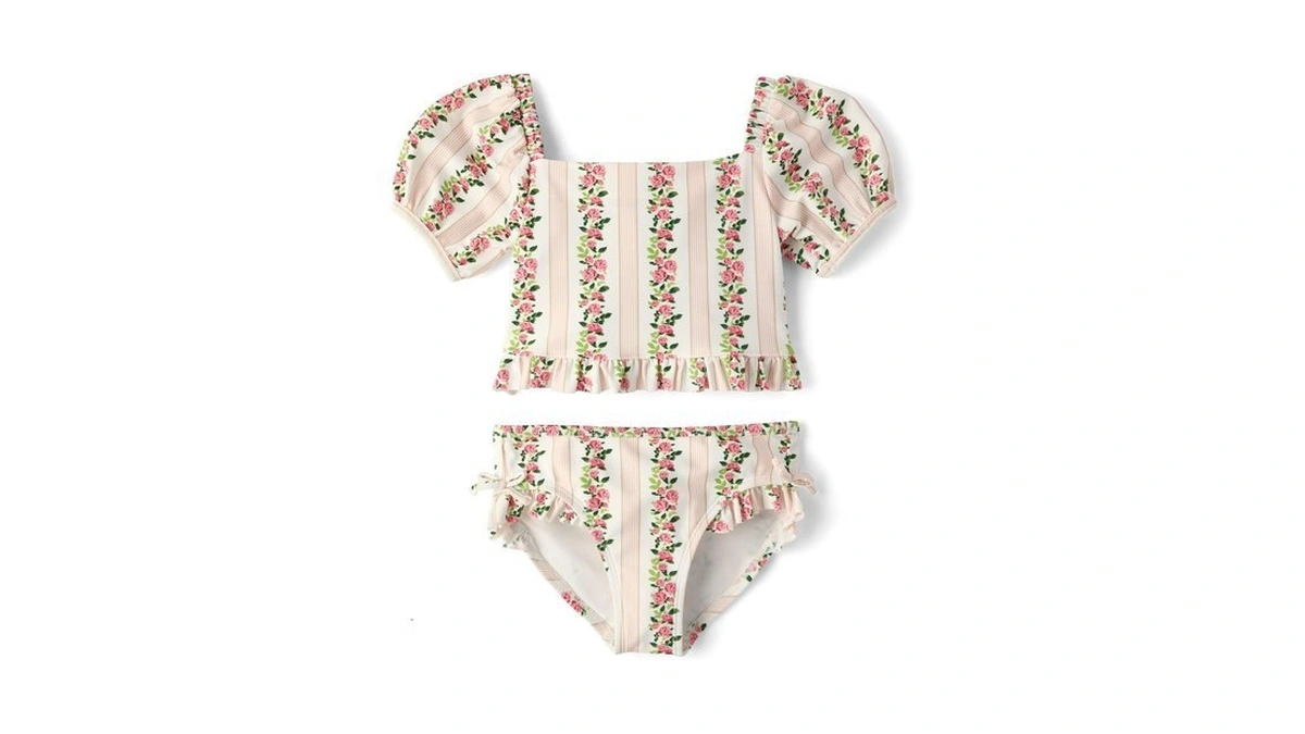 Gymboree,girls,and Toddler 2-piece Bikini Swimset,floral Puff,5 Years
