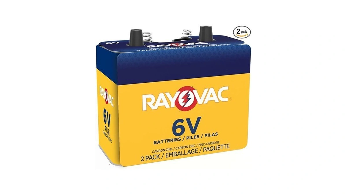 Rayovac Heavy Duty 6v Lantern, Spring Terminals 2 Pack
