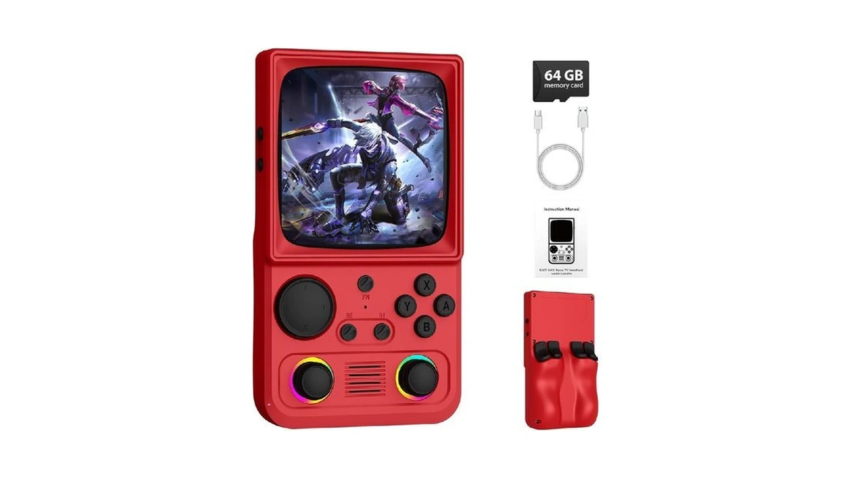 R36tmax Retro Handheld Game Console, Portable Retro Gaming Console With