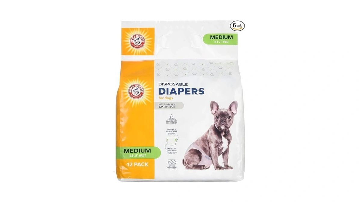 Arm & Hammer For Pets Disposable Female Dog Diapers With