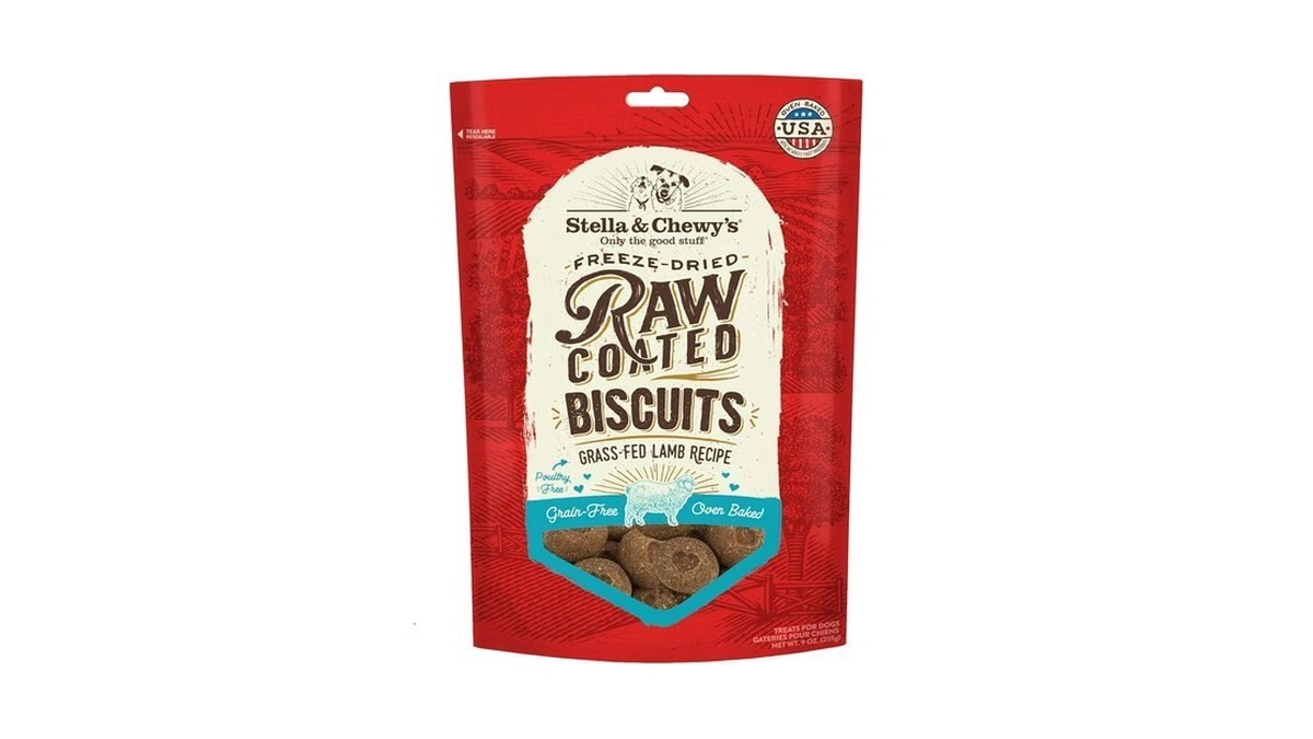 Stella & Chewy's Freeze-dried Raw Coated Dog Biscuits – Grass-fed