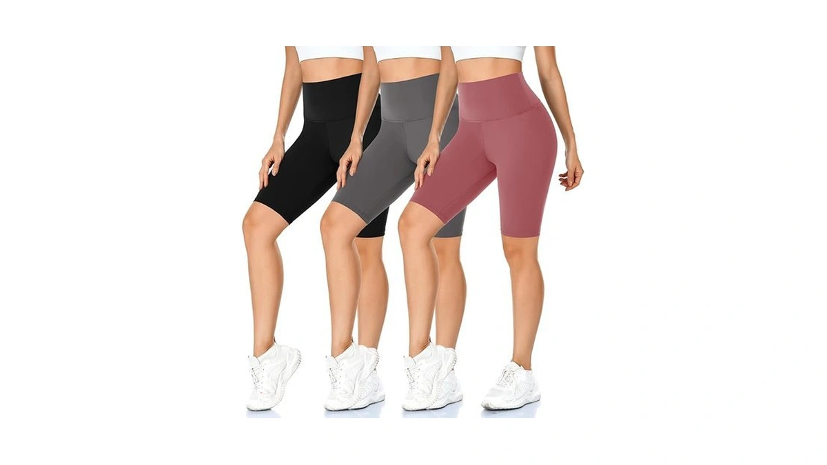 Morefeel 3 Pack Buttery Soft Biker Shorts For Women –