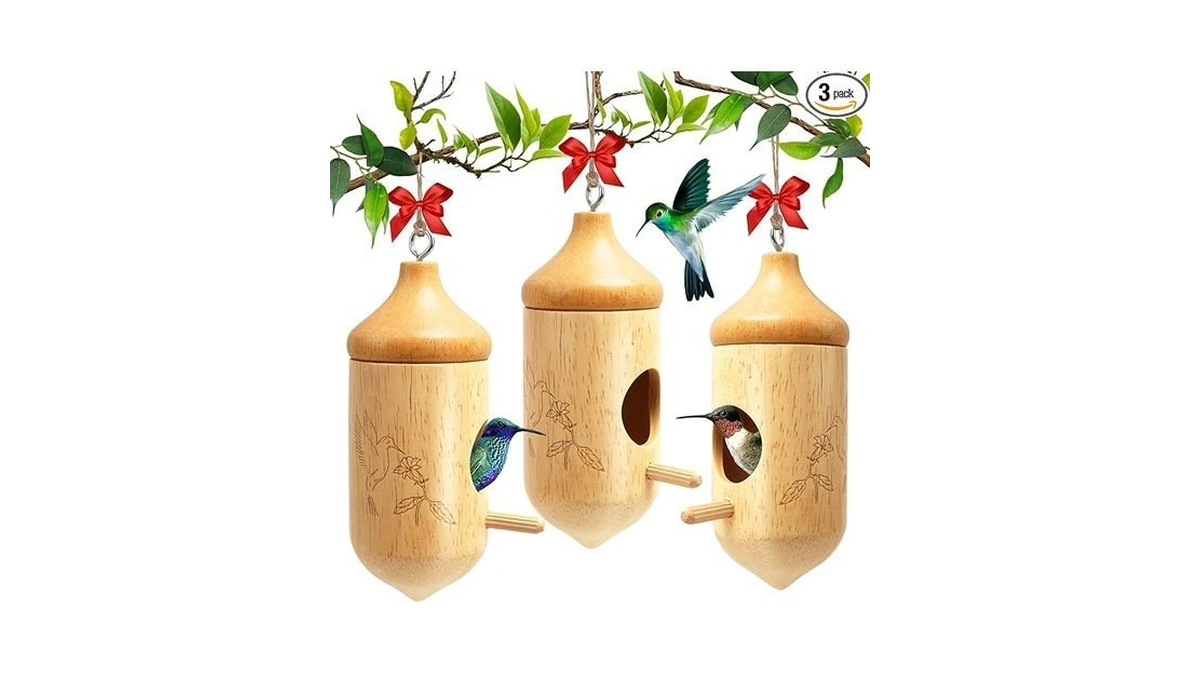 Hummingbird House, Small Hummingbird Houses For Outside, Wooden Bird House