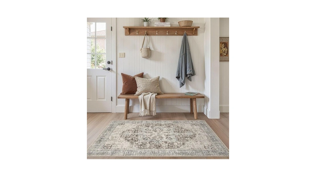 Tortania Area Rug Living Room Rugs - 3x5 Washable Boho